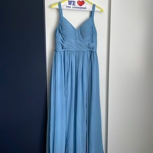 Azazie Chanel Steel Blue